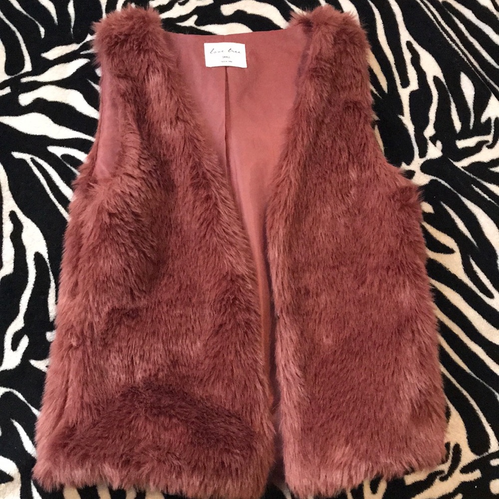 Pink Fur Vest